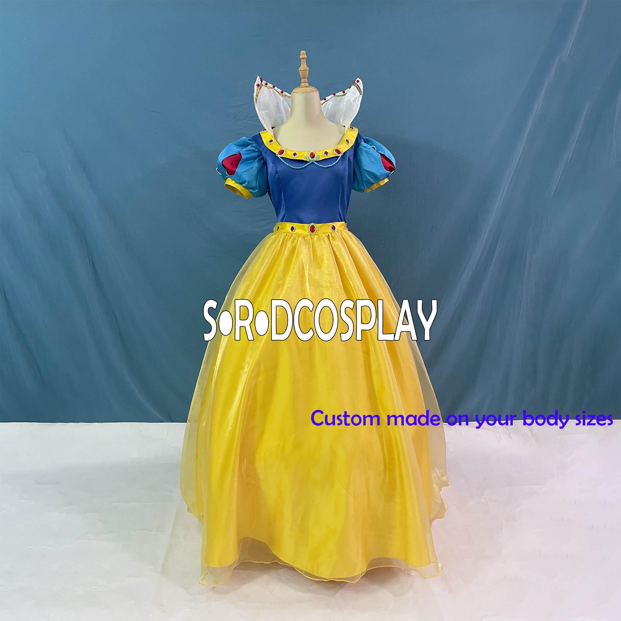 白雪姫プリンセスドレス 白雪姫 高級コスプレ衣装 女性 女の子 大人用