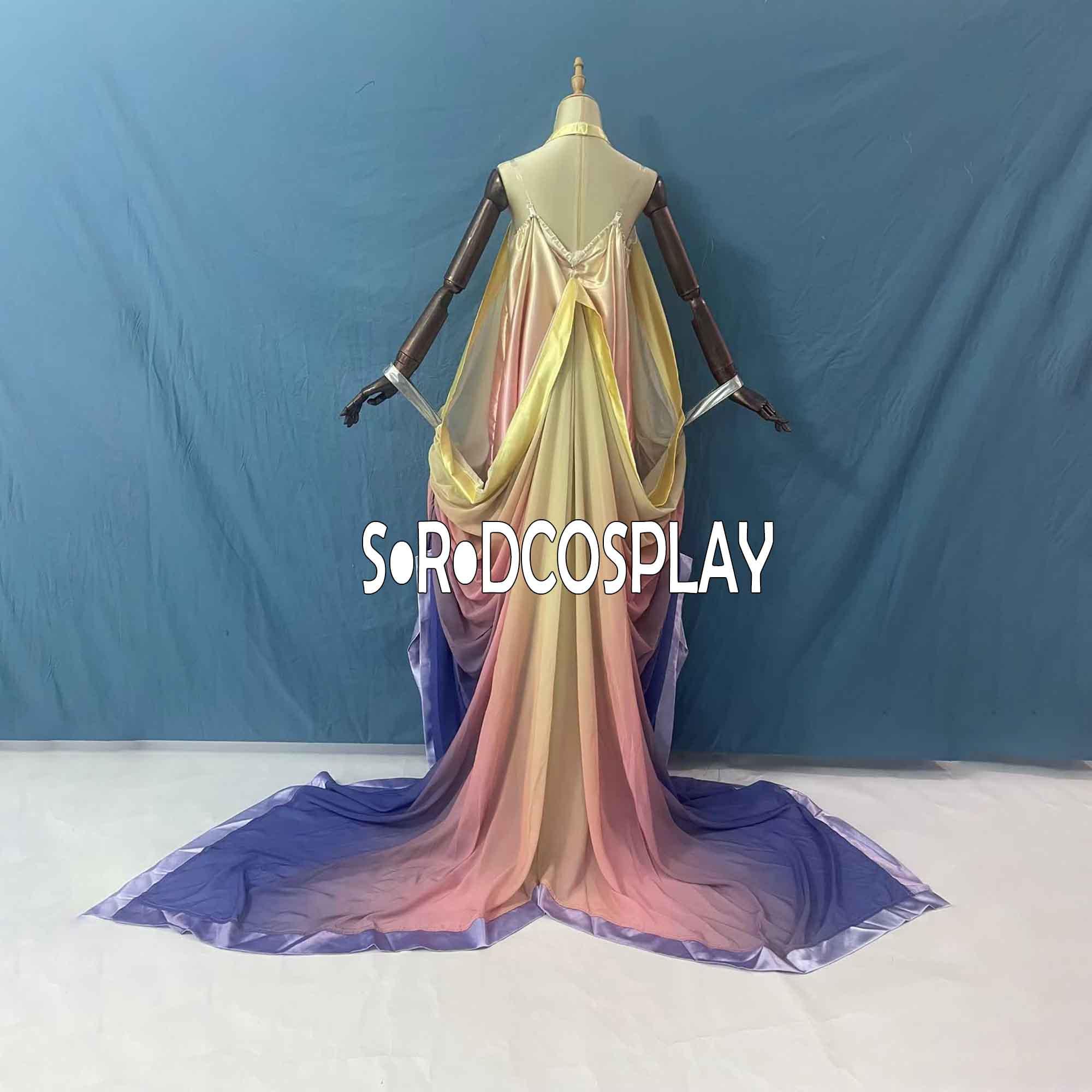 open lace back dress Padme floral costume padme amidala costume padme cosplay Padme Meadow   Cosplayrr