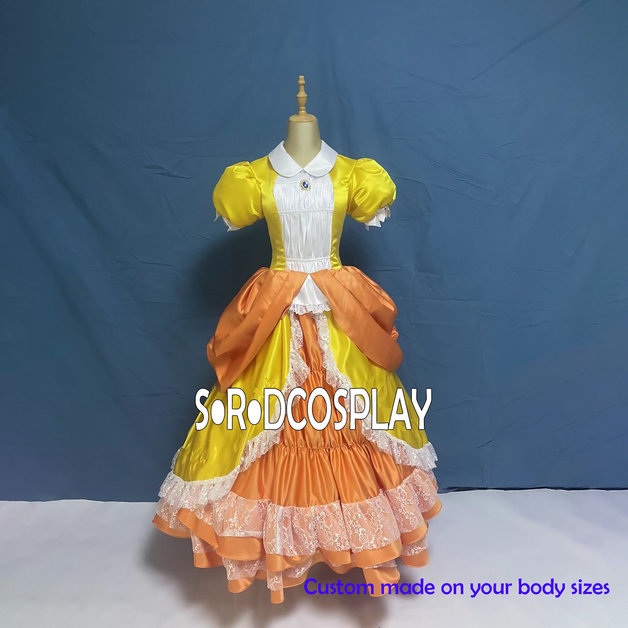 Daisy Yellow Dress Mario Daisy Cosplay Costume Custom Made Size - Etsy