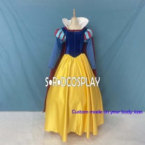 Schneewittchen Kleid Umhang Langarm Schneewittchen Prinzessin Cosplay Kostüm Frau Mädchen Erwachsene Halloween Kleid