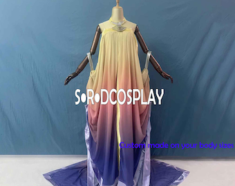 Star Wars Cosplay Costume Star Wars Padme Amidala Pink Yellow Cosplay Costume Adult Princess Dress Women Girls