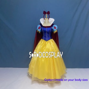 Prinzessin Schneewittchen Kleid Cosplay Kostüm Schneewittchen Kleid Frau nach Maß Größe