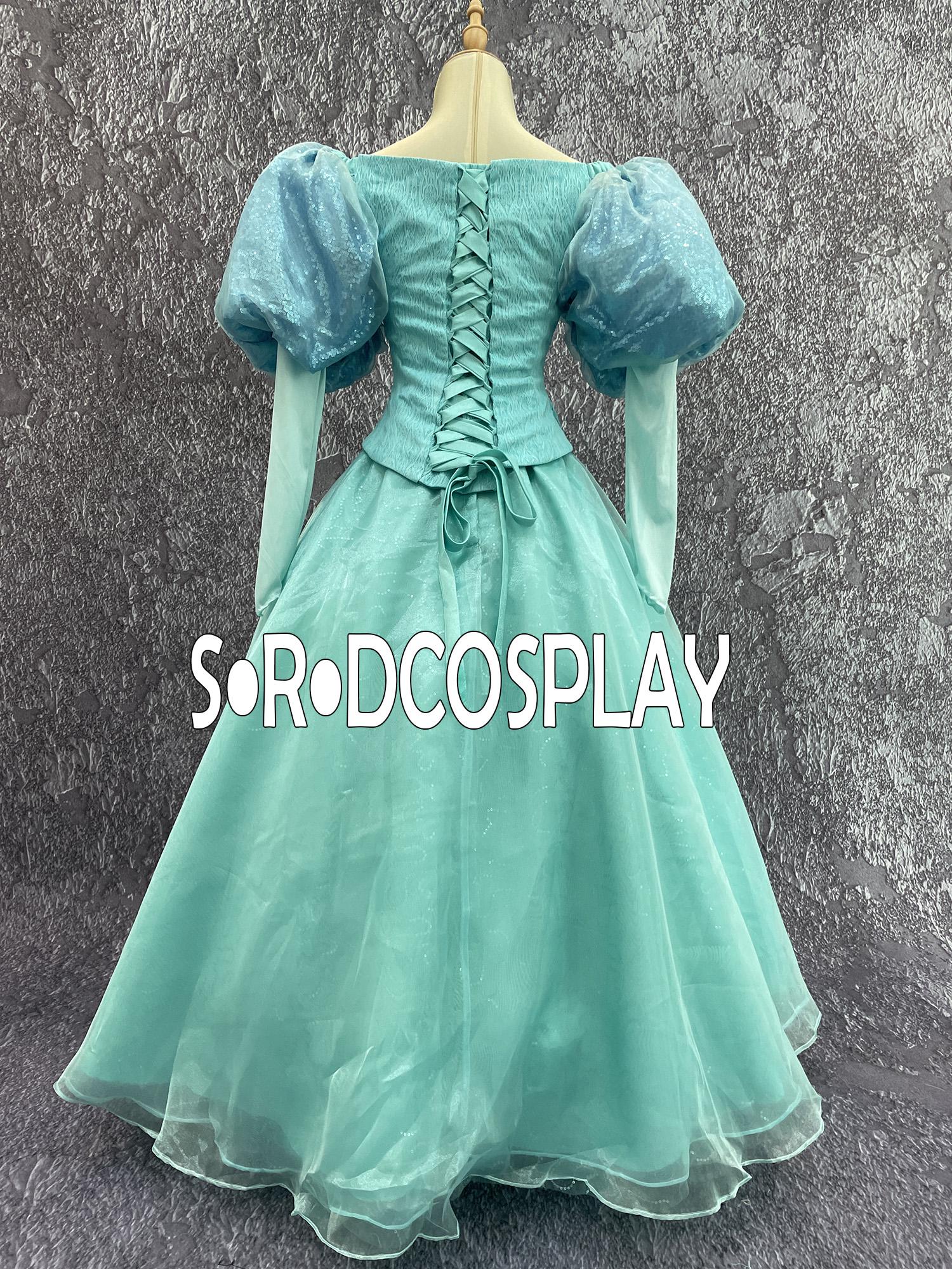 Princess Ariel Dress the Little Mermaid Ariel Green Cosplay Costume Woman  Girls - Etsy
