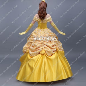 Beauty and the Beast Cosplay Costume Adult Belle Princess - Etsy