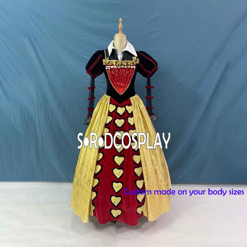 Queen of Hearts Costume, Red & Black