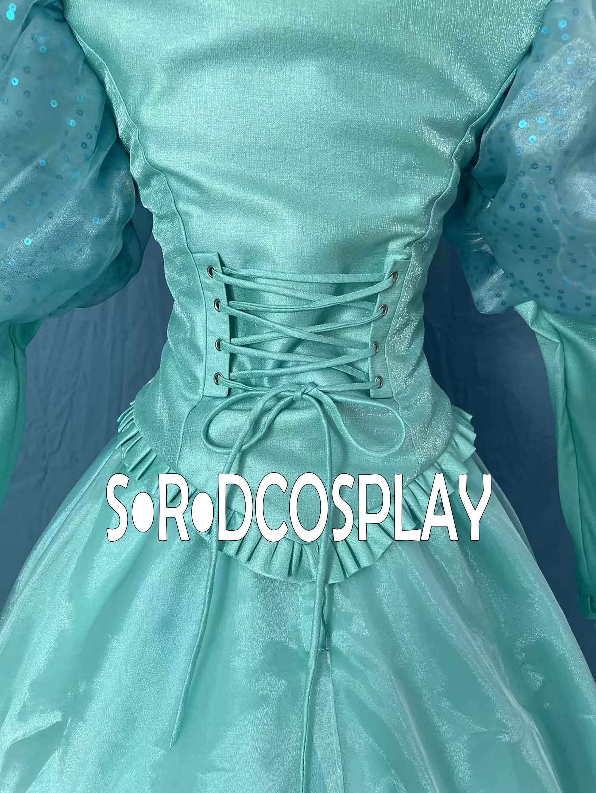 グリーンドレスコスプレ アリエル ドレス緑 こどもドレス アリエル