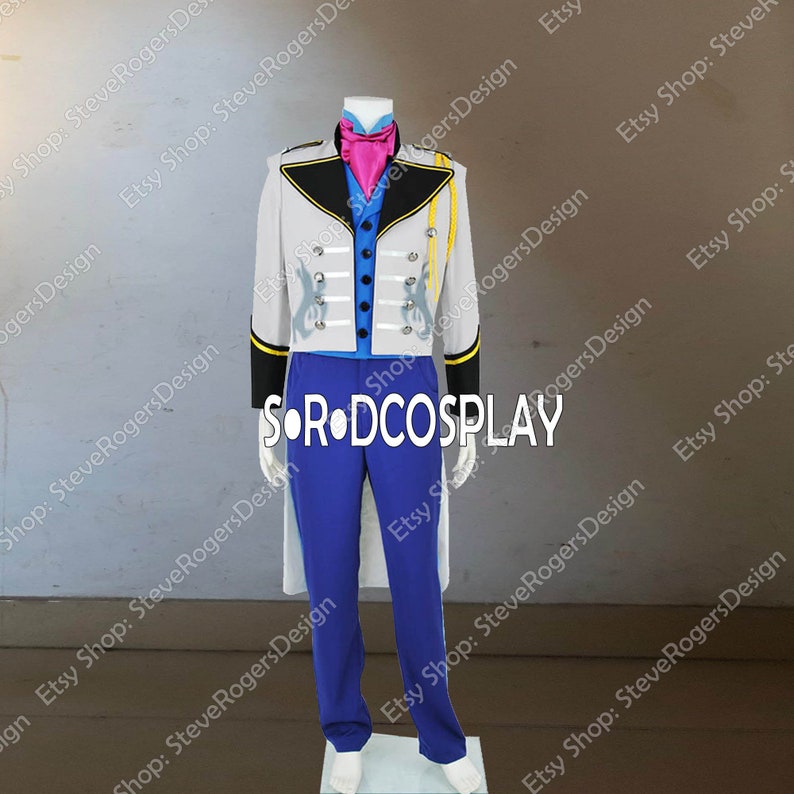 Frozen Prince Kristoff Bjorgman Cosplay Costume Frozen Prince Hans Cosplay Costume Adult Frozen Cosplay Costume Grey Men Custom Made Size