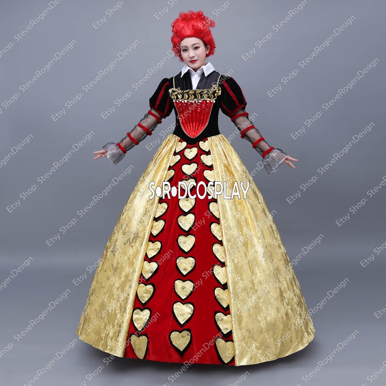 Alice in Wonderland Red Queen Cosplay Costume Alice in - Etsy