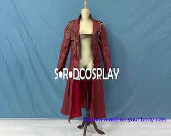 Devil May Cry Outfit DMC Dante Coat Men Cosplay Costume Custom