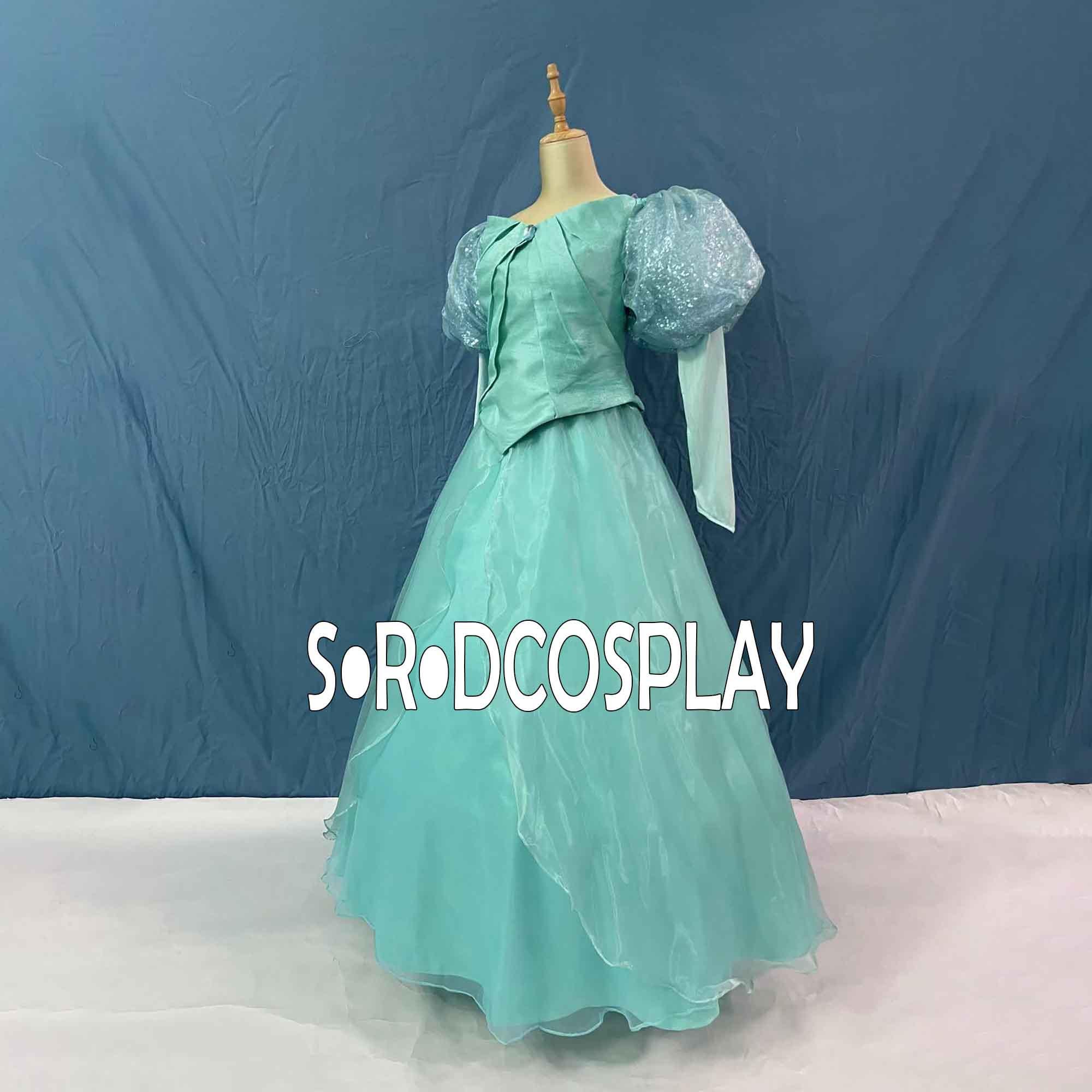 Princess Ariel Dress Woman Ariel Adult Green Cosplay Costume Halloween Dress