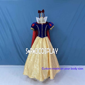 Princess Snow White Dress Woman Snow White Cosplay Costume Halloween Dress