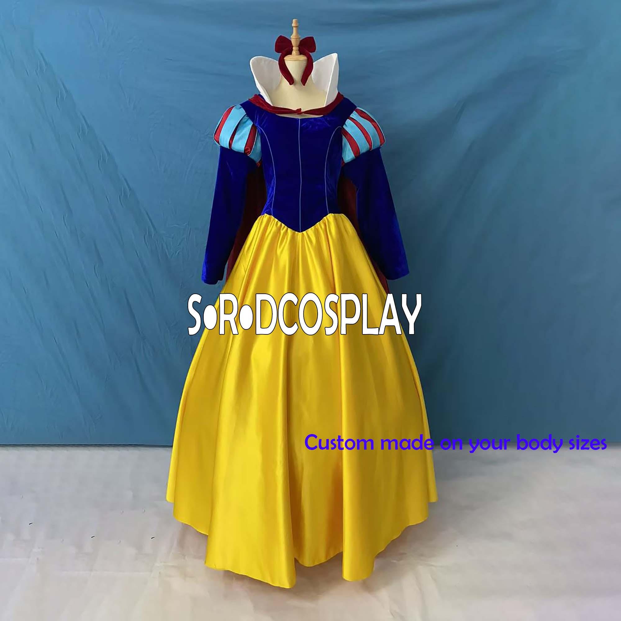白雪姫　コスプレドレス　マント付き 白雪姫ドレス マント 白雪姫 プリンセス コスプレ衣装 女性 女の子