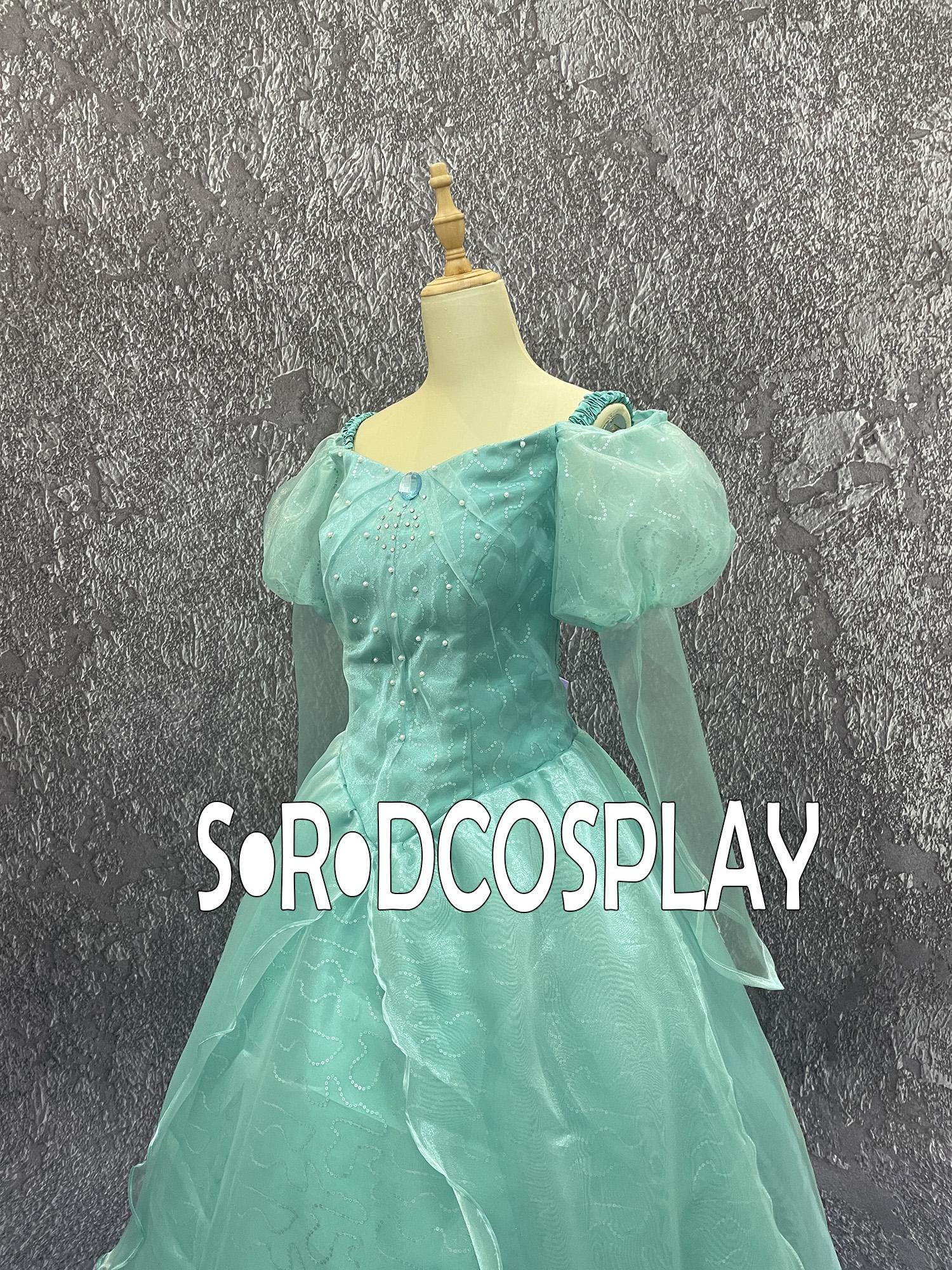 Princess Ariel Dress Green the Little Mermaid Ariel Outfit Cosplay Costume Woman Girls - Etsy Princess Ariel Dress Green the Little Mermaid Ariel Outfit Cosplay Costume Woman Girls - Etsy