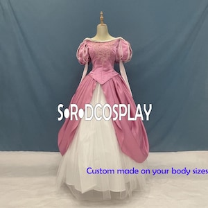 120サイズ ピンク アリエル ドレス コスチューム ワンピース マーメイド 高品質 実物撮影 リトル マーメイド 人魚姫 アリエル プリンセス