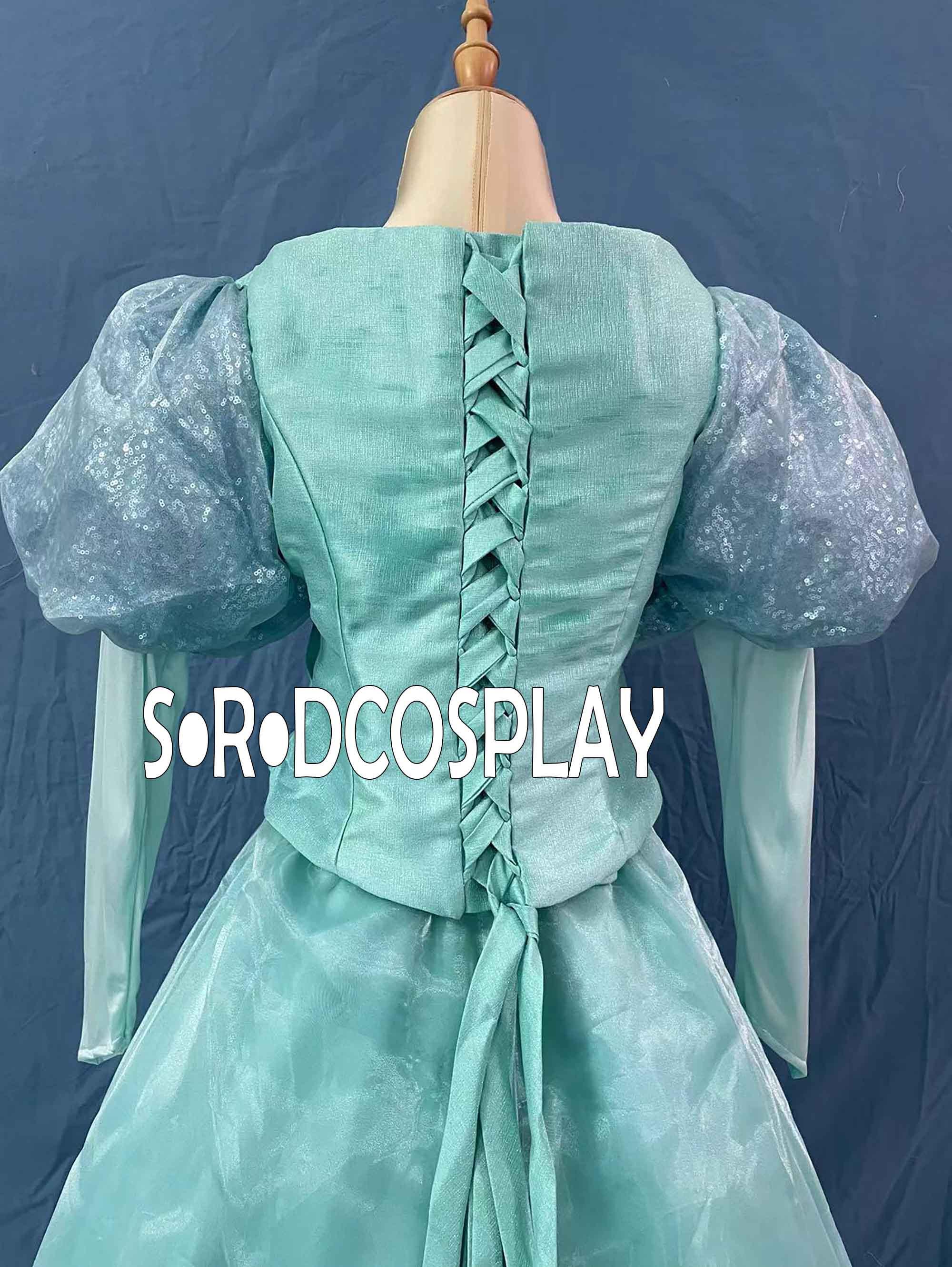 Princess Ariel Dress Woman Ariel Adult Green Cosplay Costume Halloween Dress
