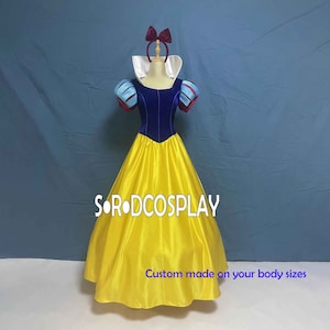 Schneewittchen-Kleid-Frauen-Prinzessin Schneewittchen-Kleid Cosplay Kostüm-Mädchen-Erwachsener