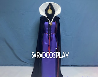 Evil Queen Dress Princess Evil Queen Purple Dress Vs Cloak Cosplay Costume Custom Made Size