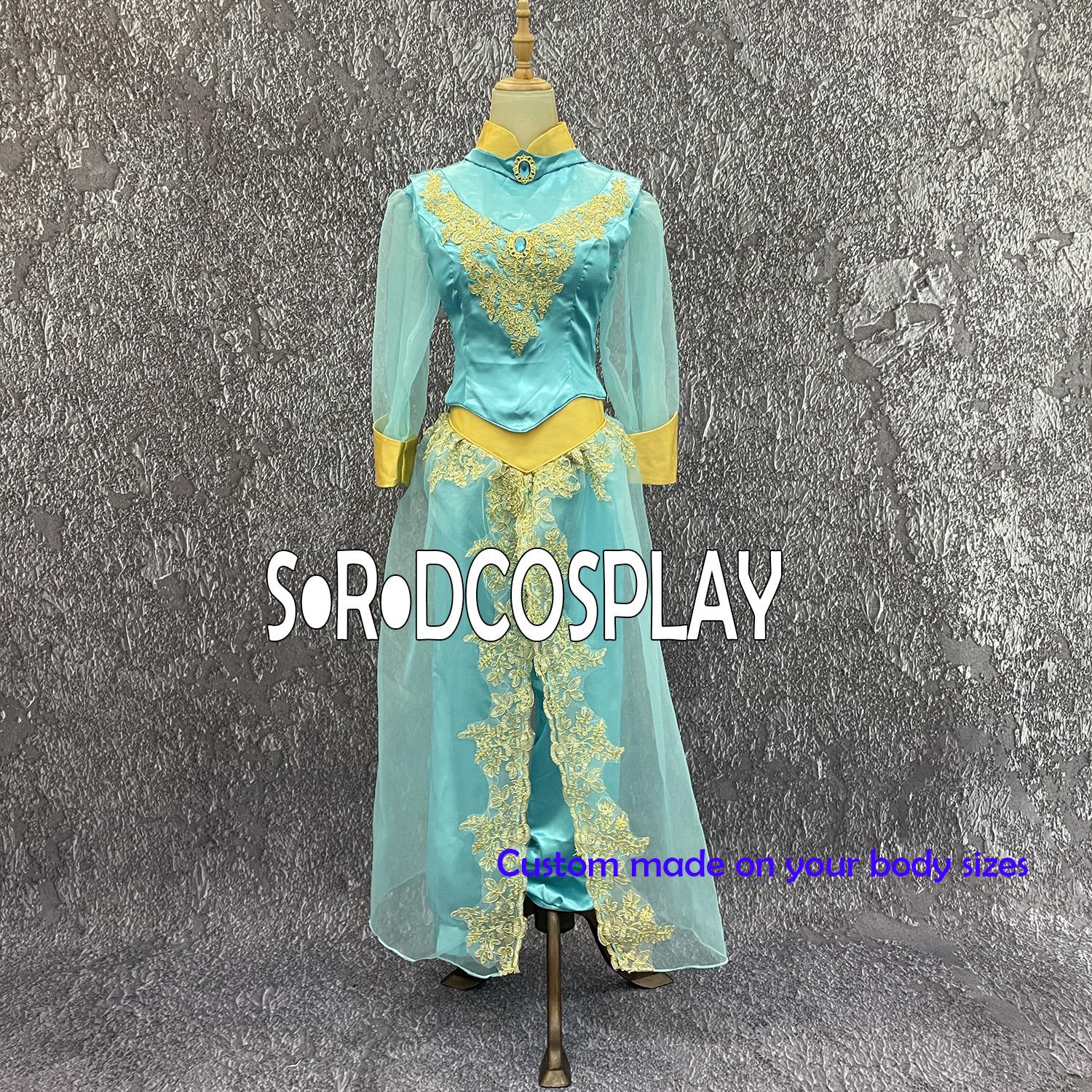 Diy Aladdin Costume Women Princess Jasmine Dress, Jasmine Cosplay Costume, Jasmine Outfit Green Adult Woman Girls Diy Aladdin Costume Women Princess Jasmine Dress, Jasmine Cosplay Costume, Jasmine Outfit Green Adult Woman Girls
