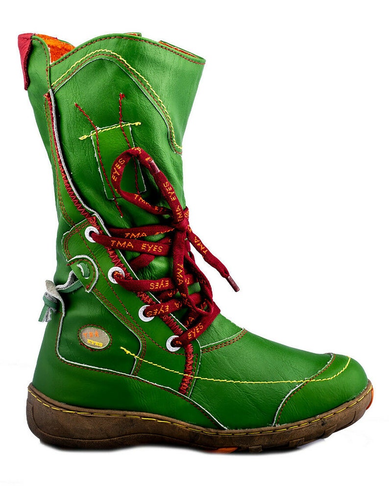 TMA 1384 lined Sizes 36-42 green Winter comfortable boots for women Women/'s boots Genuine leather
