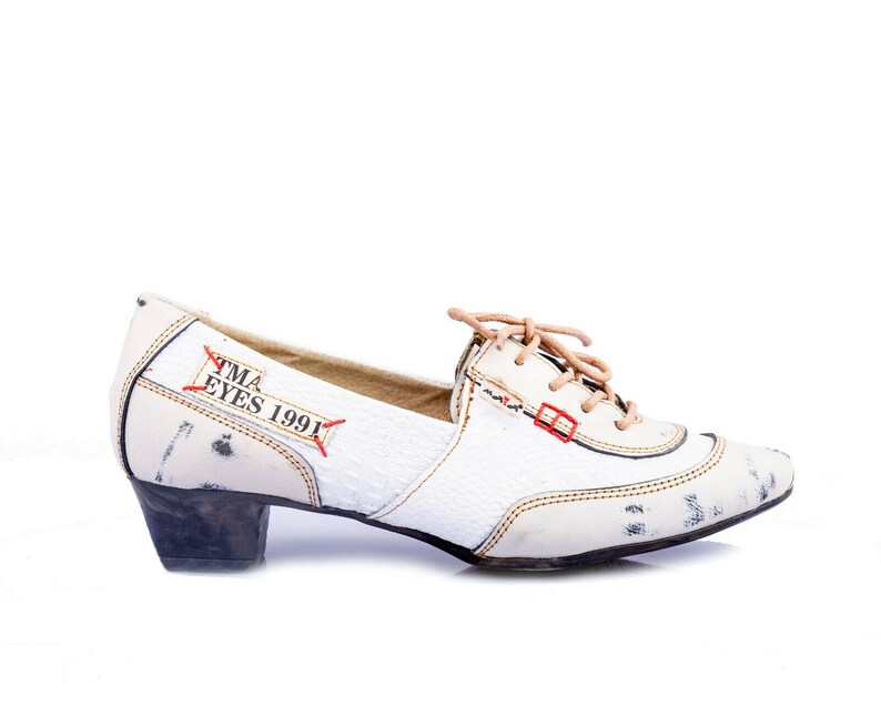 TMA 5363 Modischer Damen Halbschuh Schnürer Schuhe Leder blau alle Gr 36-42