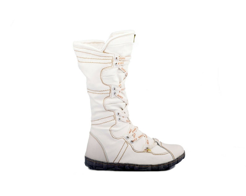 TMA 2018 Fashionable Women/'s Winter Boots lined white leather all sizes 36-42