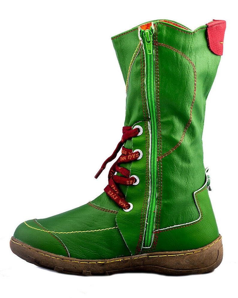 TMA 1384 lined Sizes 36-42 green Winter comfortable boots for women Women/'s boots Genuine leather
