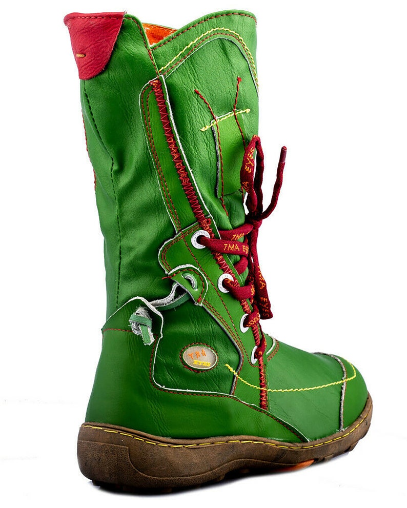 TMA 1384 lined Sizes 36-42 green Winter comfortable boots for women Women/'s boots Genuine leather
