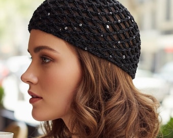 CFCL【MESH KNIT HAT】BLACK MESH KNIT BASEBALL CAP