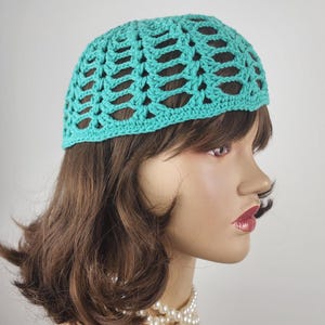 crochet mesh hat, all color skull cap, netted mesh cap, handmade hat, mesh beanie, vintage netted hat, crochet mesh