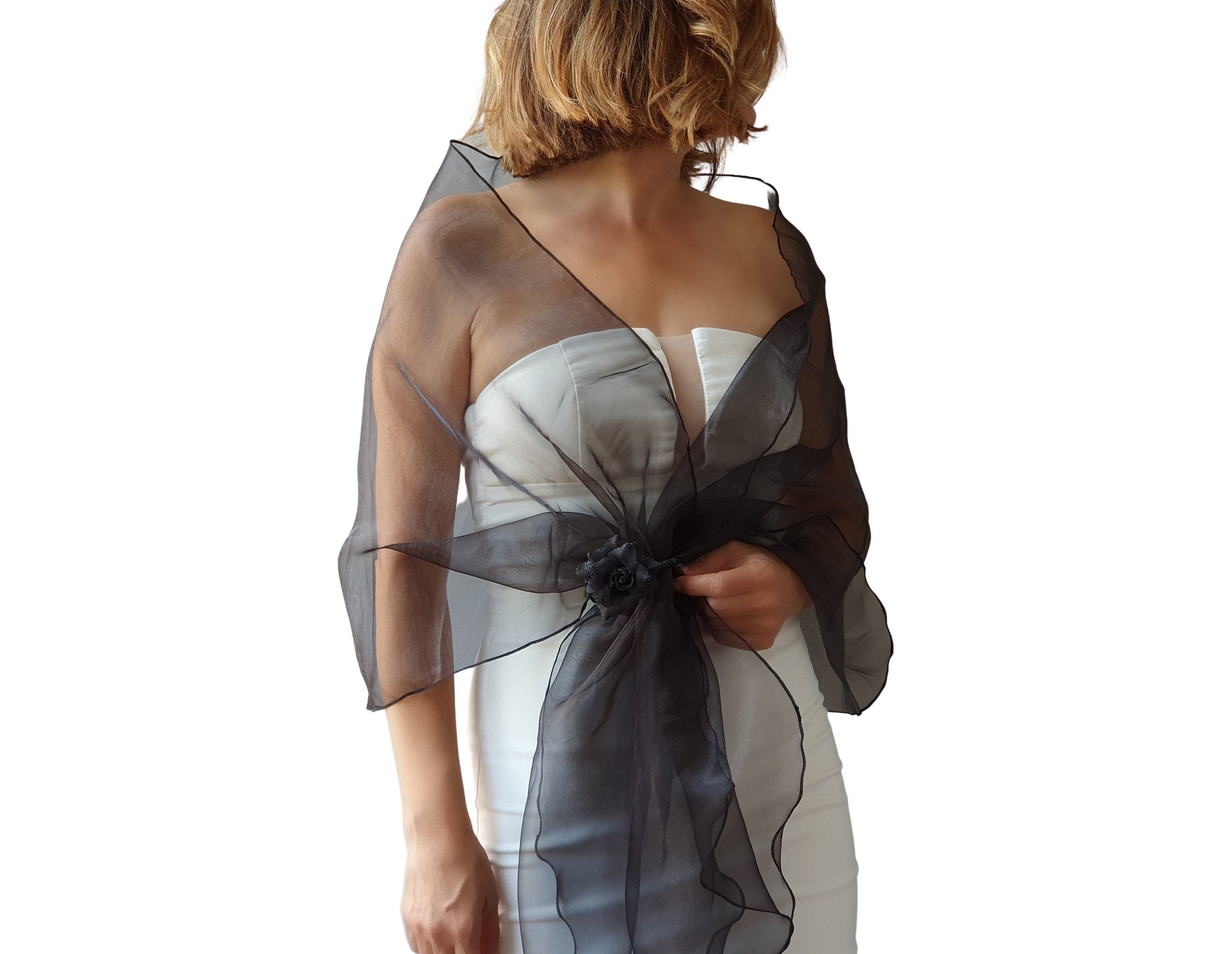 shawl wrap black