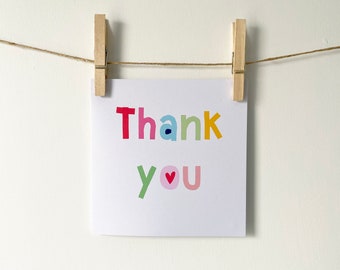 Thank you greetings card