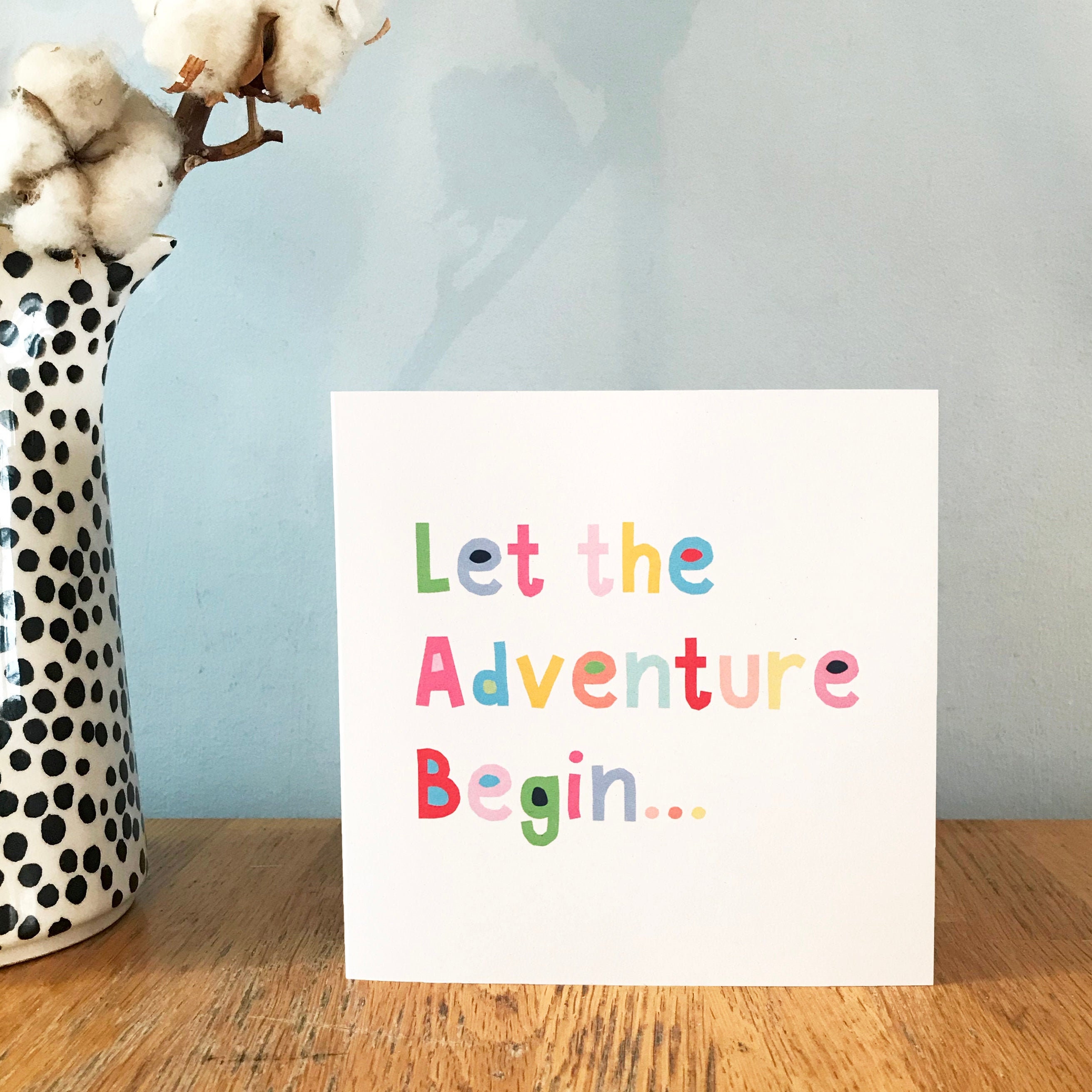 Let the Adventure Begin Greetings Card - Etsy UK