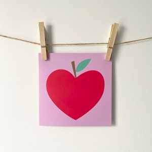 Obrigado cartão de felicitações Professor Heart Apple