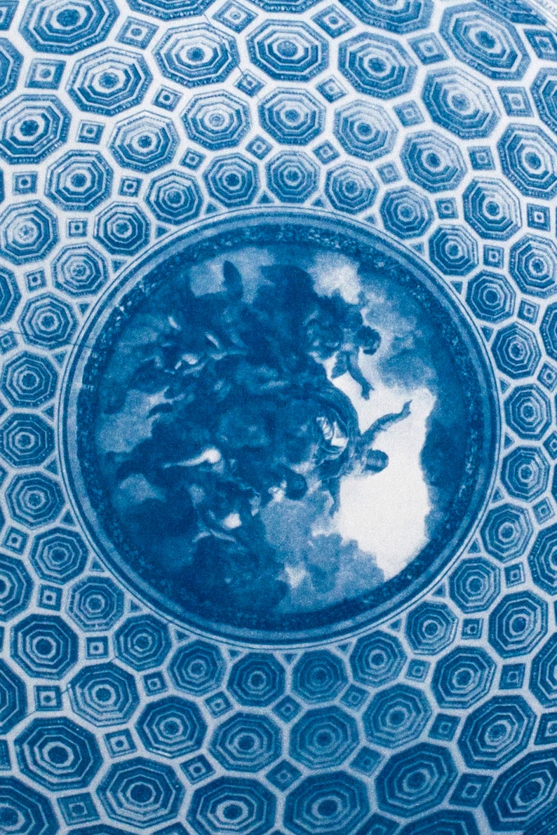 Cyanotype of Notres Dame de l'Assomption, in Paris. image 2