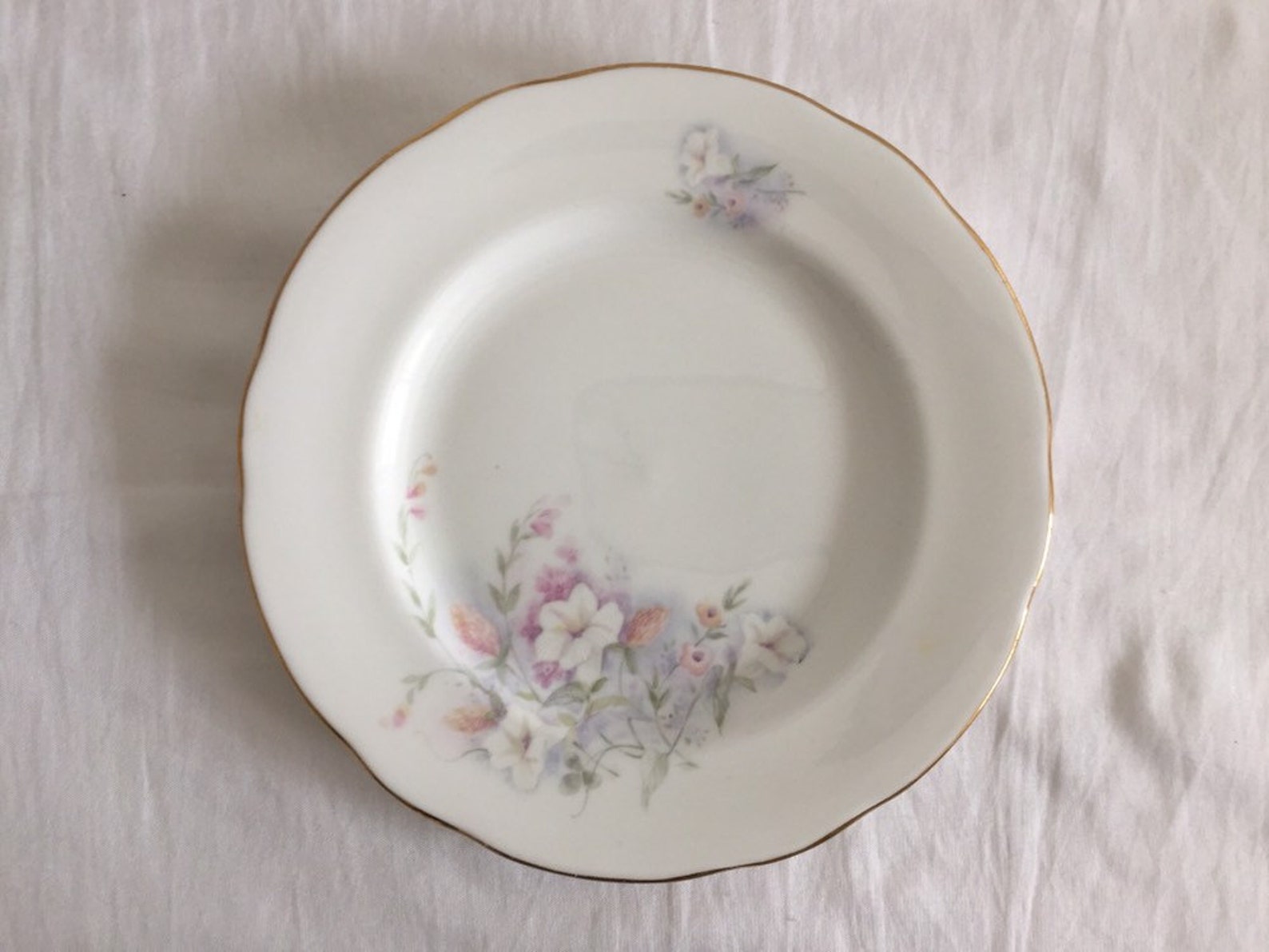 Vintage Duchess Floral Bone China Side Plate Pink Shabby Etsy