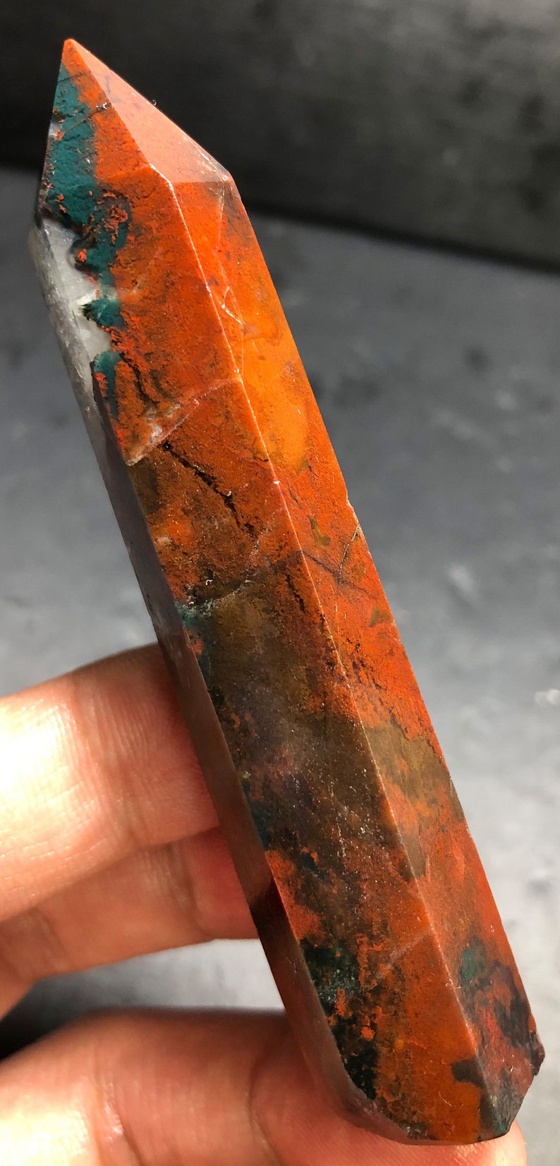 Moss agate 53g Wow Sea Jasper Crystal Ocean Jasper Quartz | Etsy