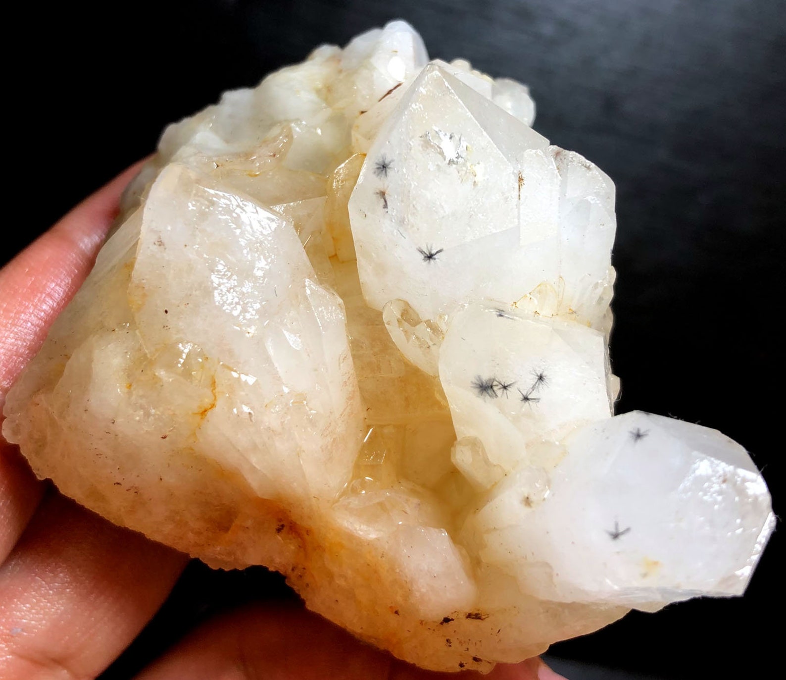 142g RARE Natural Hollandite Star Quartz CRYSTAL Point Etsy