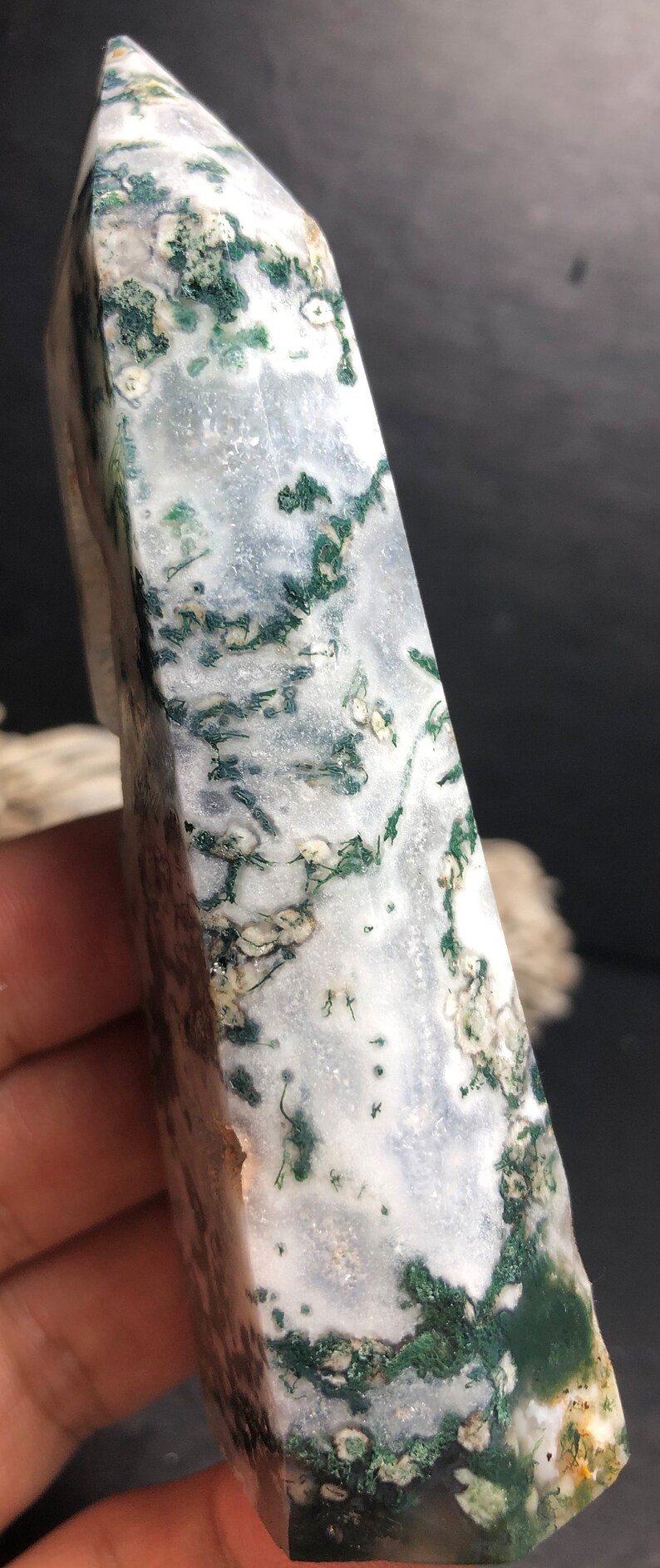 Moss Agate 141g Wow Sea Jasper Crystal Ocean Jasper Quartz - Etsy
