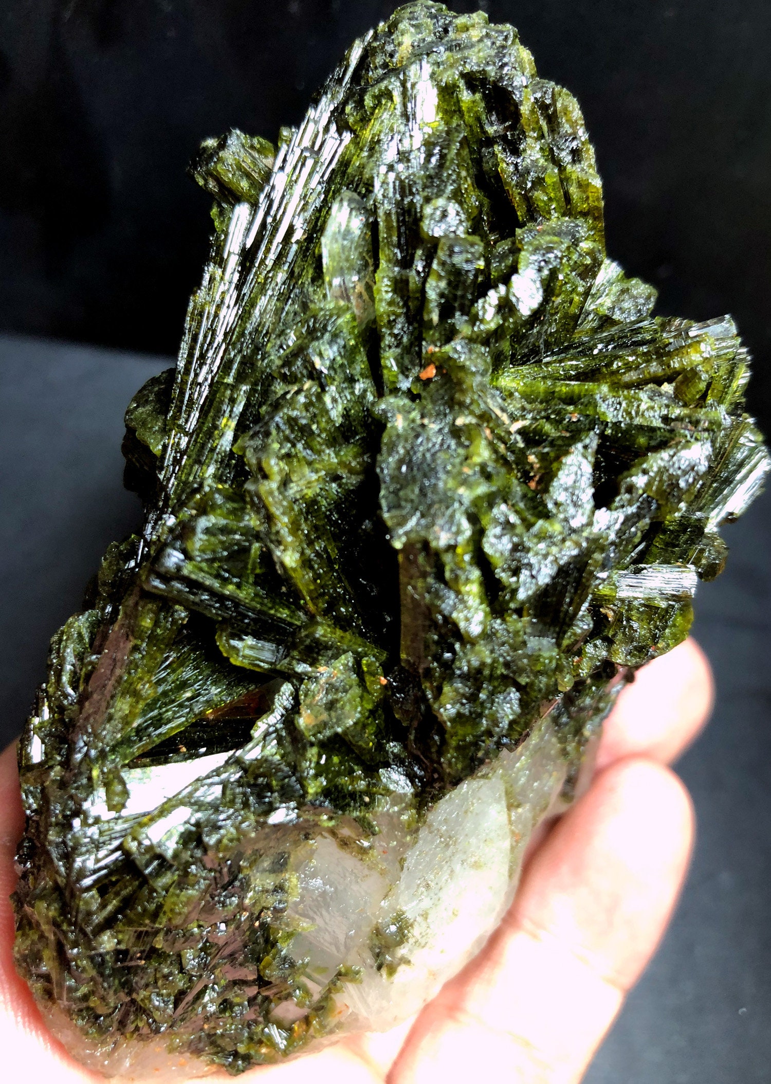 321g Natural GREEN Tourmaline Crystal Rough Stone Rock Etsy