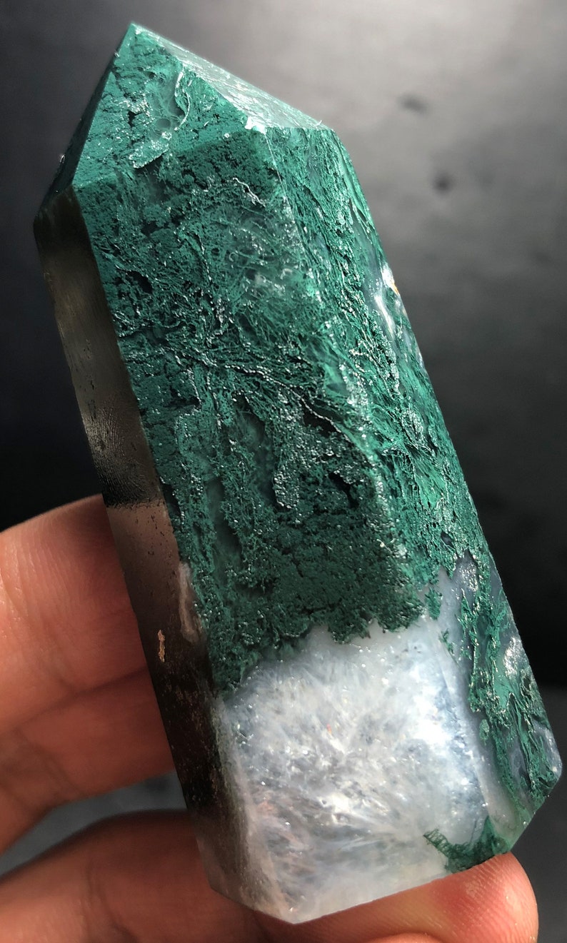 Moss agate 85g Wow Sea Jasper Crystal Ocean Jasper Quartz | Etsy