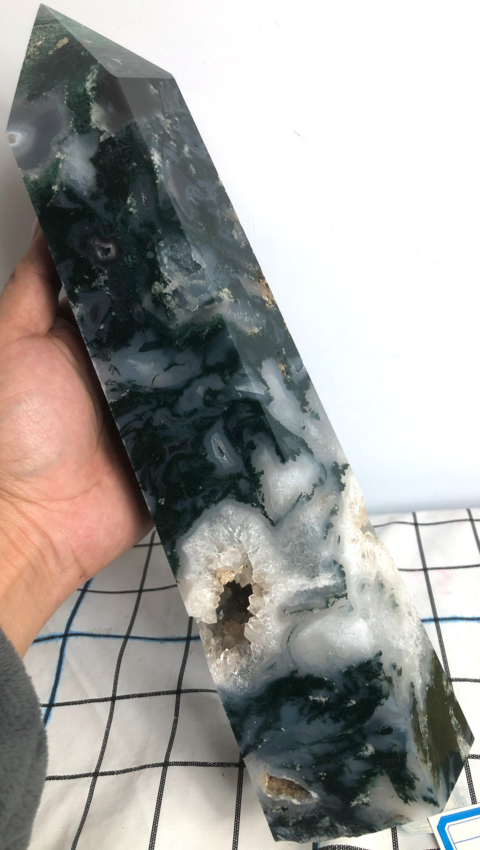 Moss agate 3460g 335mm Wow Sea Jasper Crystal Ocean Jasper | Etsy