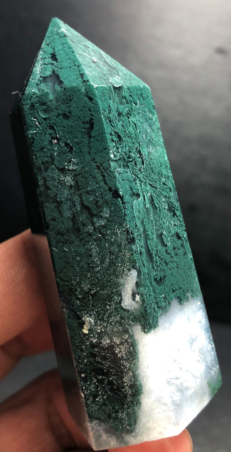 Moss agate 85g Wow Sea Jasper Crystal Ocean Jasper Quartz | Etsy