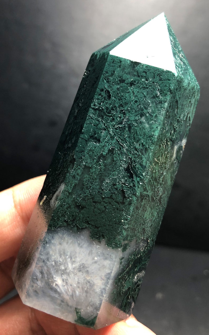 Moss agate 85g Wow Sea Jasper Crystal Ocean Jasper Quartz | Etsy