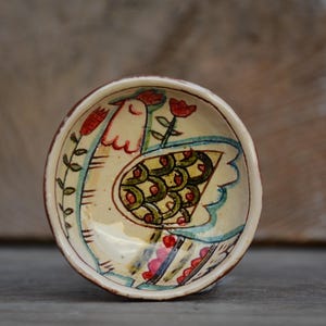 Hand-made ceramic bird,ceramic dish,pottery