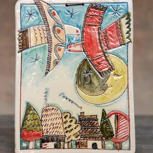 garden,flying bird,wall art,ceramic decoration