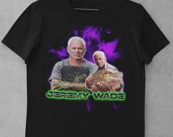 Jeremy Wade Fishing T-shirt. Retro 90's Design. Jeremy Wade