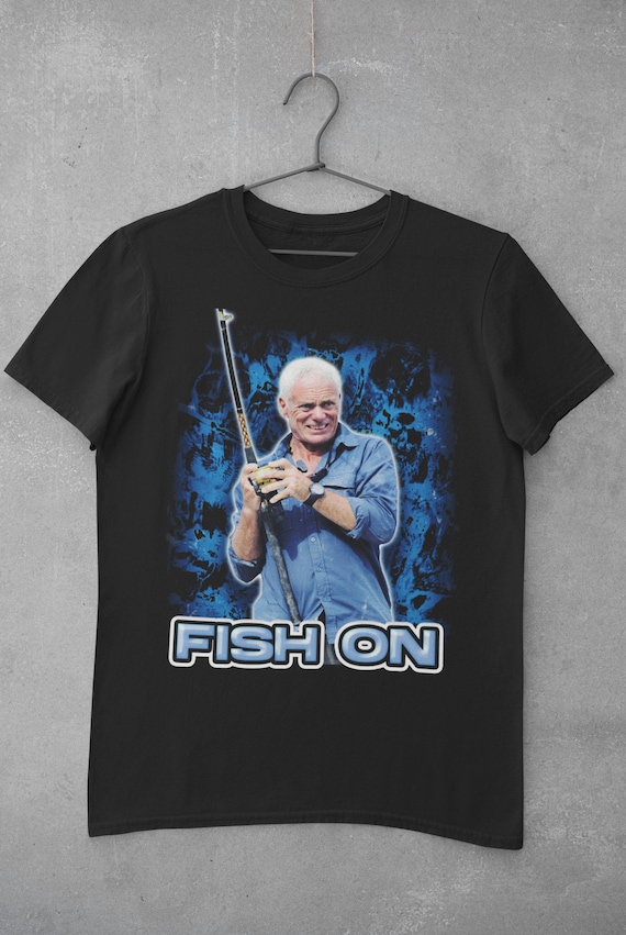 Jeremy Wade Fishing T-shirt. Retro 90's Design. Jeremy Wade Unofficial Fan  Merch. for Fans of River Monsters & Fishing. Fish On Tribute Tee 
