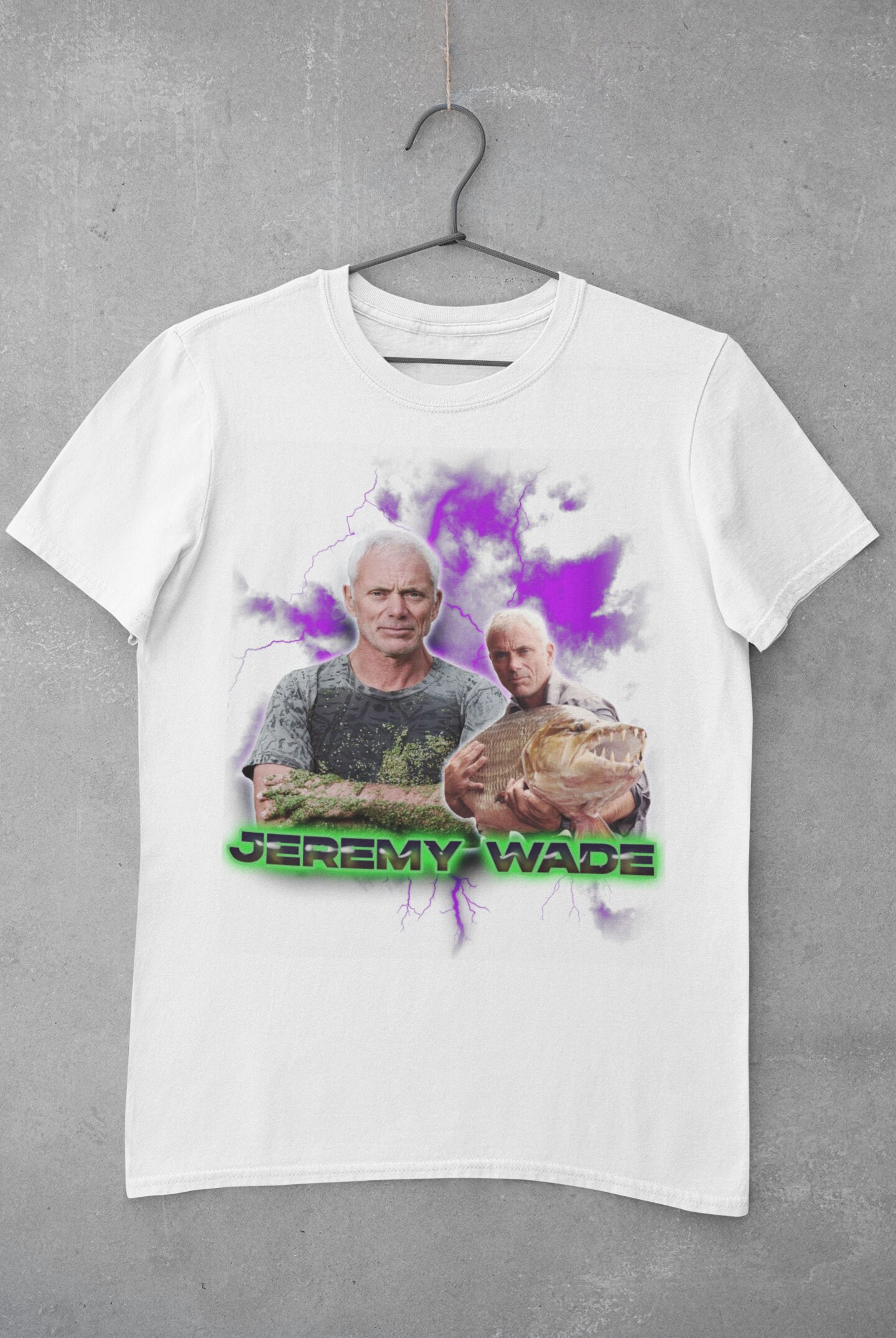 Buy Jeremy Wade Fishing T-shirt. Retro 90's Design. Jeremy Wade