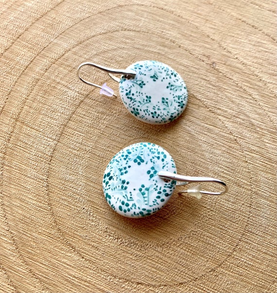 Etsy on sale ceramic earrings