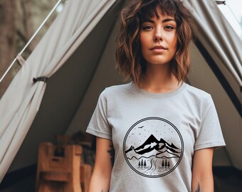 Camping Berge Tshirt | Camp Liebhaber Shirt | Camp Life T-Shirt | Abenteuer-T-Shirt